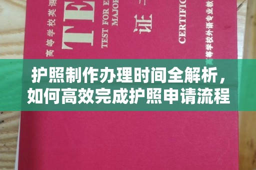 兴仁护照制作办理时间全解析，如何高效完成护照申请流程